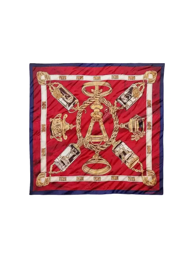 Women's Ai Scarf - Burgundy Gold