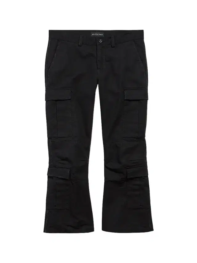 Balenciaga Women's Cargo Capri Pants - Black