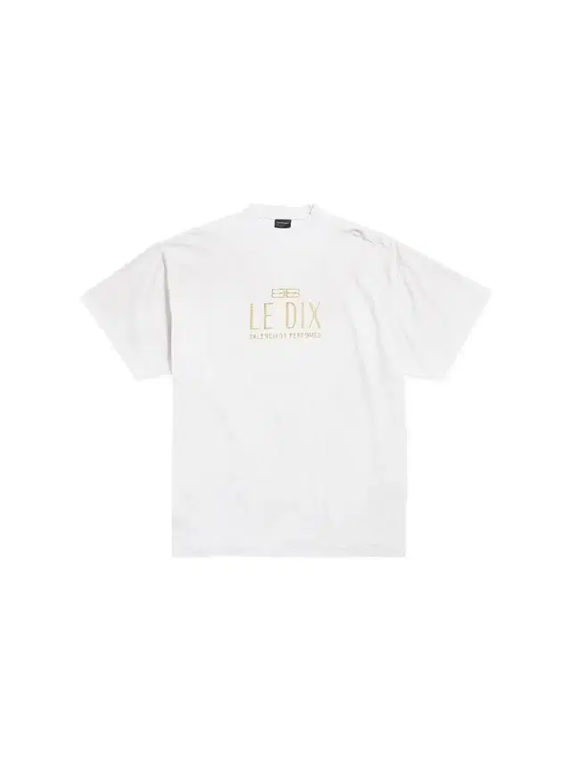 Balenciaga Men's Fragrance Le Dix Oversized T-Shirt - Light Heather Grey