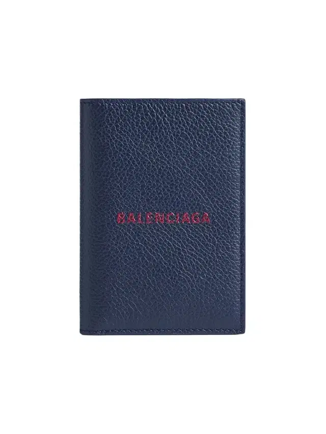 Balenciaga Men's Cash Vertical Bifolded Wallet - Navy Burgundy