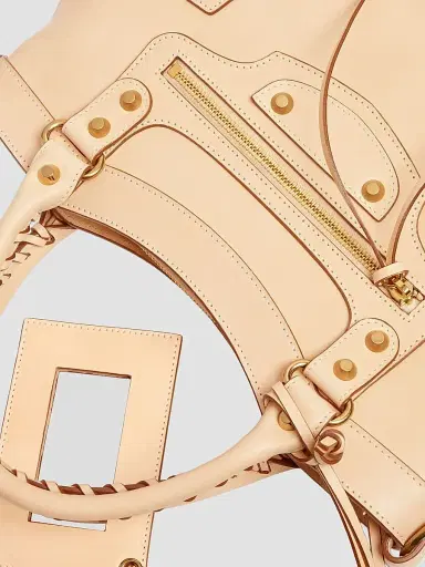 Balenciaga Women's Le City First Top Handle Bag - Natural | Thumbnail 7