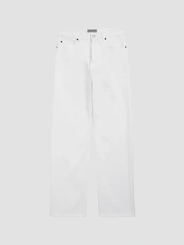 Balenciaga Men's Slim Fit Jeans - White