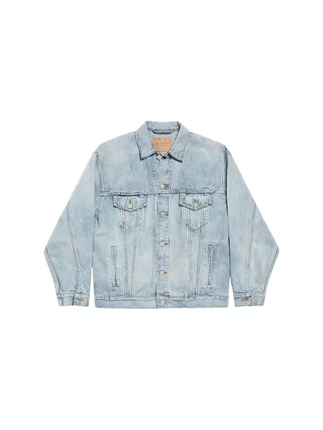 Balenciaga Women's Denim Jacket Regular Fit - Dirty Light Blue