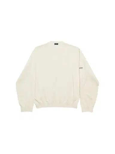 Balenciaga Men's Crewneck Sweater - Cream | Thumbnail 1