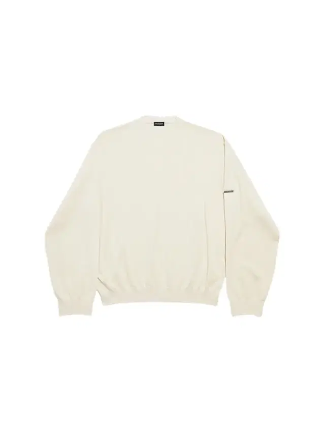 Balenciaga Men's Crewneck Sweater - Cream