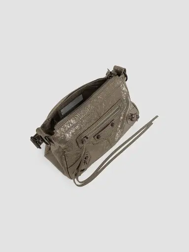 Balenciaga Women's Le City Moto Crossbody Bag - Army Green | Thumbnail 6