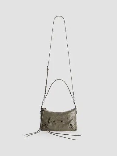 Balenciaga Women's Le City Moto Crossbody Bag - Army Green | Thumbnail 7