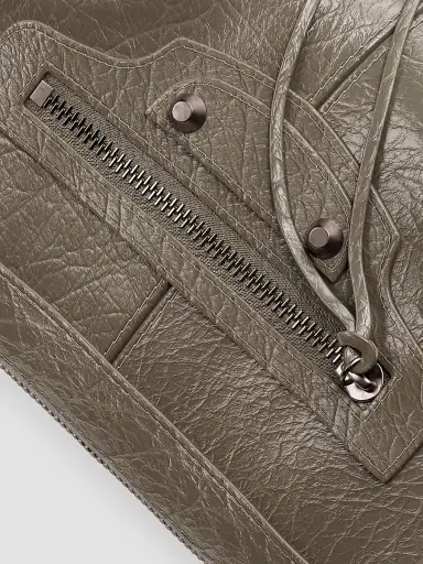Balenciaga Women's Le City Moto Crossbody Bag - Army Green | Thumbnail 8