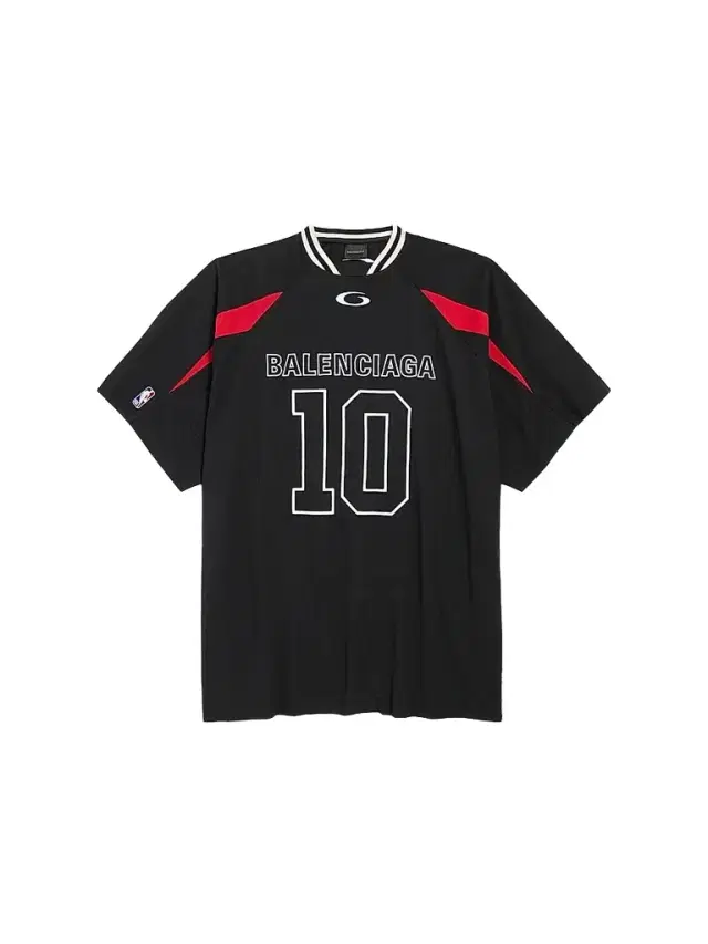 Balenciaga Men's  x NBA Collaboration Oversized T-Shirt - Black
