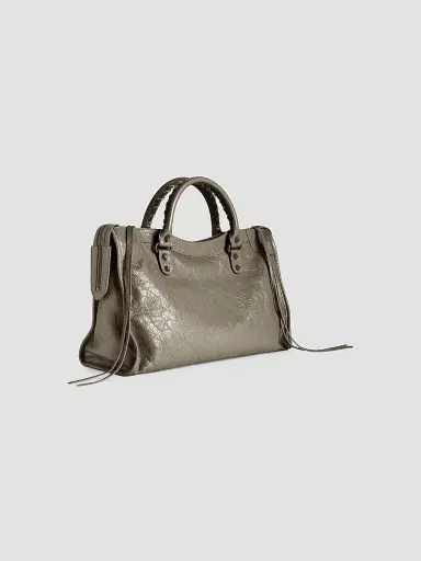 Balenciaga Women's Le City  Top Handle Bag - Army Green | Thumbnail 5