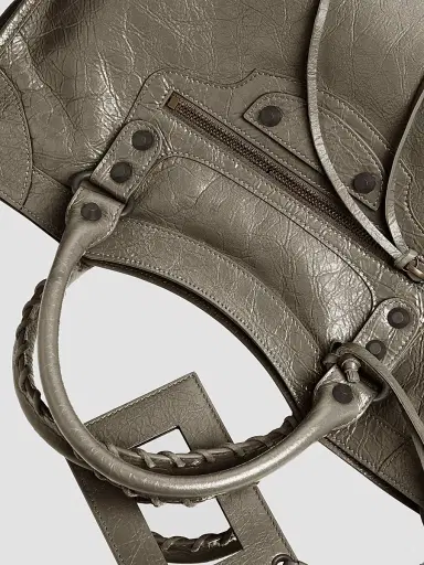 Balenciaga Women's Le City  Top Handle Bag - Army Green | Thumbnail 8