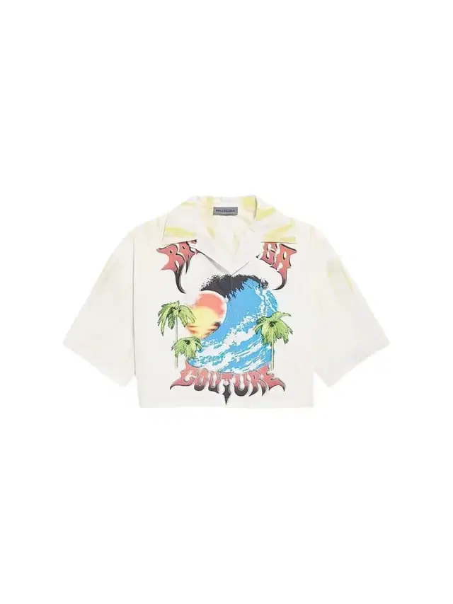 Women's Extreme Tie Dye Bowling Shirt - White Yellow