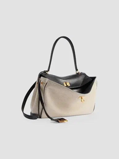 Balenciaga Women's Rodeo Top Handle Bag - Beige Black | Thumbnail 4 Balenciaga Women's Rodeo Top Handle Bag - Beige Black | Thumbnail 4