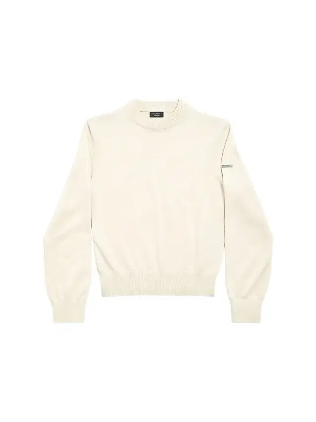 Balenciaga Women's Crew Neck Sweater - Cream