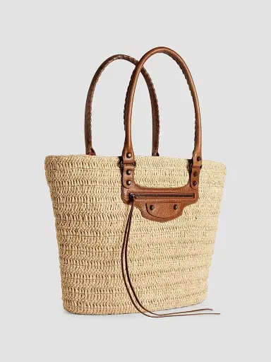 Balenciaga Women's Le City  Basket Tote Bag - Natural Camel | Thumbnail 2