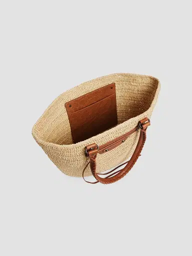 Balenciaga Women's Le City  Basket Tote Bag - Natural Camel | Thumbnail 4