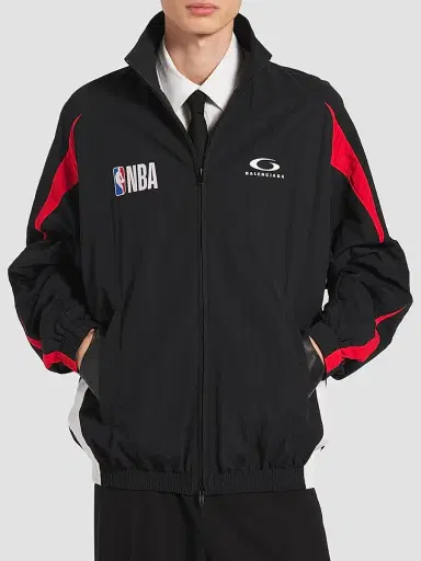 Balenciaga Men's x NBA Collaboration Tracksuit Jacket - New Black | Thumbnail 3 Balenciaga Men's x NBA Collaboration Tracksuit Jacket - New Black | Thumbnail 3