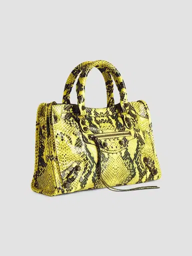 Balenciaga Women's Le City Small Top Handle Bag - Yellow | Thumbnail 2