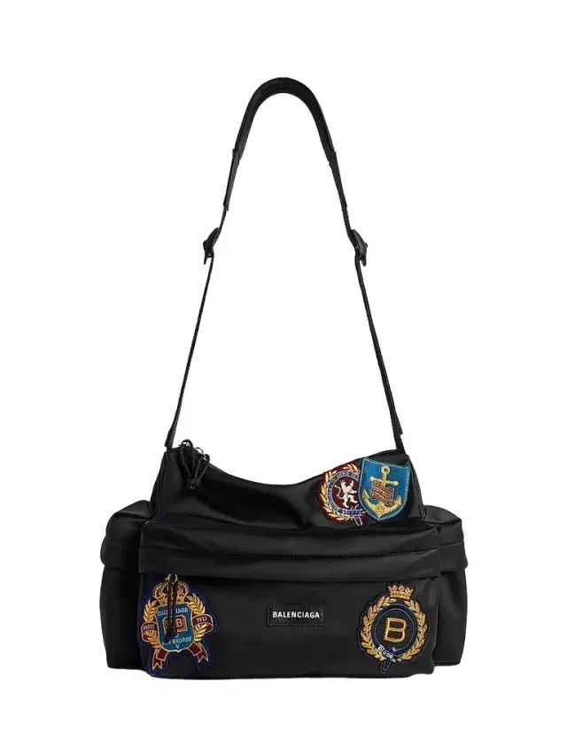 Balenciaga Men's Explorer Multipocket Weekender Bag - Black Multicolor