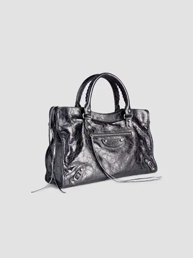 Balenciaga Women's Le City Bag  Tote Bag - Steel Grey | Thumbnail 3