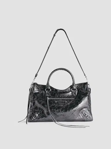 Balenciaga Women's Le City Bag  Tote Bag - Steel Grey | Thumbnail 5