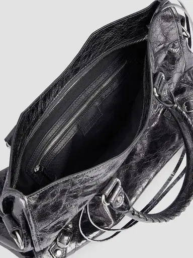 Balenciaga Women's Le City Bag  Tote Bag - Steel Grey | Thumbnail 6