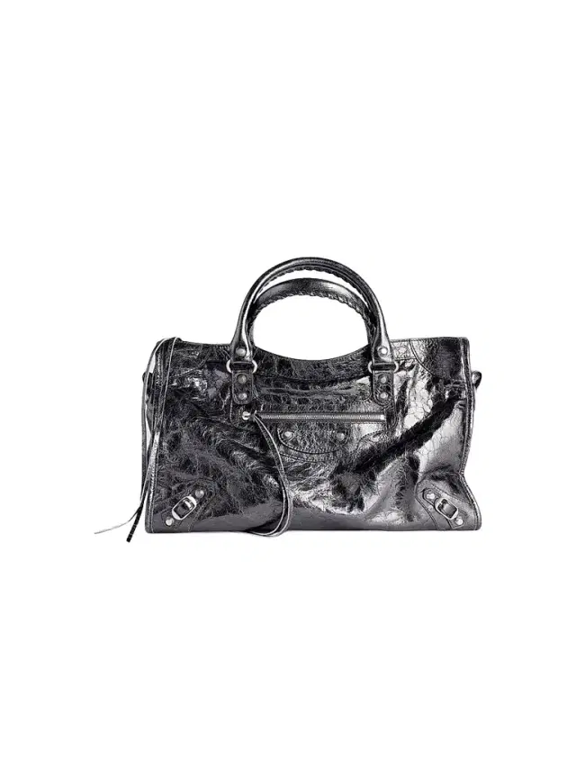 Balenciaga Women's Le City Bag  Tote Bag - Steel Grey