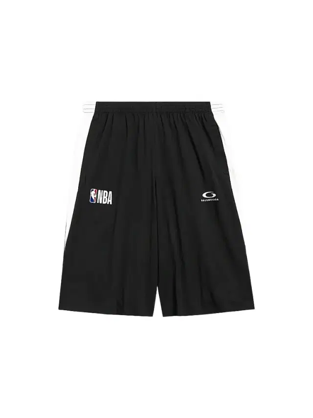 Balenciaga Men's  x NBA Collaboration Tracksuit Shorts - Black White