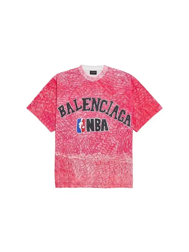 Balenciaga Women's  / NBA Collaboration Oversized T-Shirt - Red
