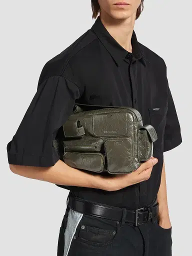 Balenciaga Men's Superbusy Camera Bag - Khaki | Thumbnail 4