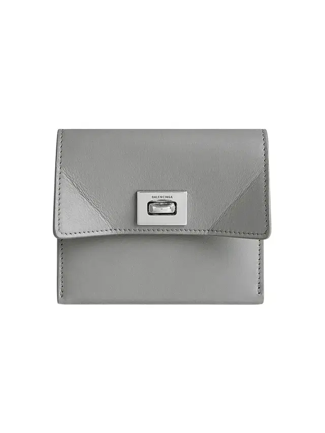 Balenciaga Women's Rodeo Card Holder with Flap - Cloud Grey