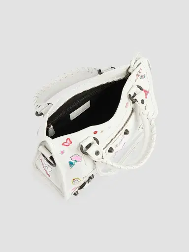 Balenciaga Women's Le City Mini Top Handle Bag - White Multi | Thumbnail 4 Balenciaga Women's Le City Mini Top Handle Bag - White Multi | Thumbnail 4