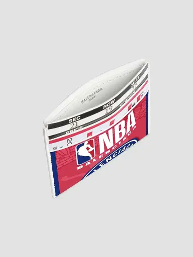Balenciaga Men's x NBA Collaboration Passport Card Holder - Red | Thumbnail 3 Balenciaga Men's x NBA Collaboration Passport Card Holder - Red | Thumbnail 3