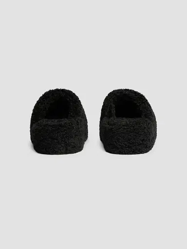 Balenciaga Women's Furry Platform Sandals - Black - Size 12 | Thumbnail 3