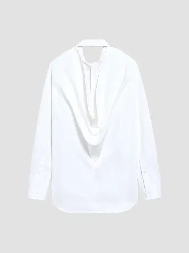 Balenciaga Women's Draped Back Shirt - White - Size 10 | Thumbnail 2 Balenciaga Women's Draped Back Shirt - White - Size 10 | Thumbnail 2