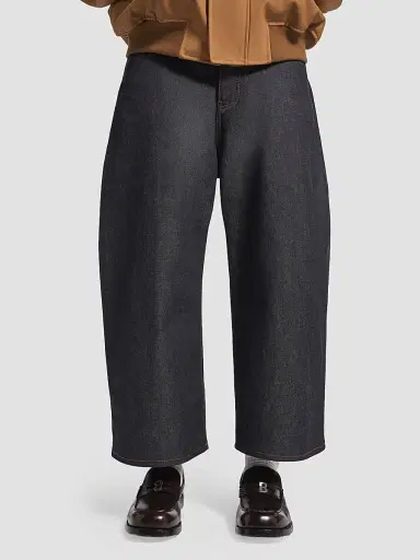 Balenciaga Men's Curved Jeans - Raw Indigo - Size 28 | Thumbnail 2