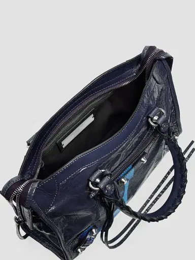 Balenciaga Women's Le City Top Handle Bag - Navy | Thumbnail 6 Balenciaga Women's Le City Top Handle Bag - Navy | Thumbnail 6