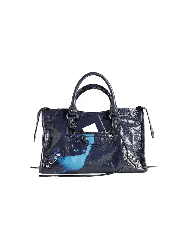 Balenciaga Women's Le City Top Handle Bag - Navy