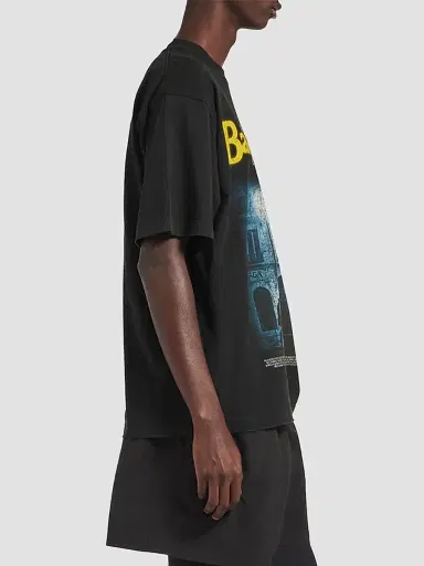 Balenciaga Men's The Address Medium Fit T-Shirt - Washed Black - Size XXL | Thumbnail 5 Balenciaga Men's The Address Medium Fit T-Shirt - Washed Black - Size XXL | Thumbnail 5