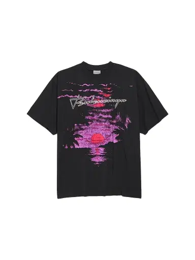 Balenciaga Women's Dream Medium Fit T-Shirt - Black Multi | Thumbnail 1