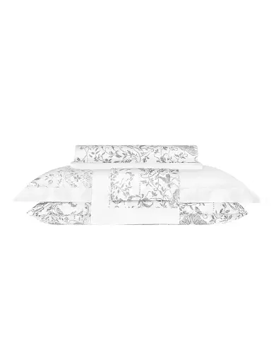 Togas Amaris Duvet Cover & Sham Collection - White Silver Grey European | Thumbnail 2