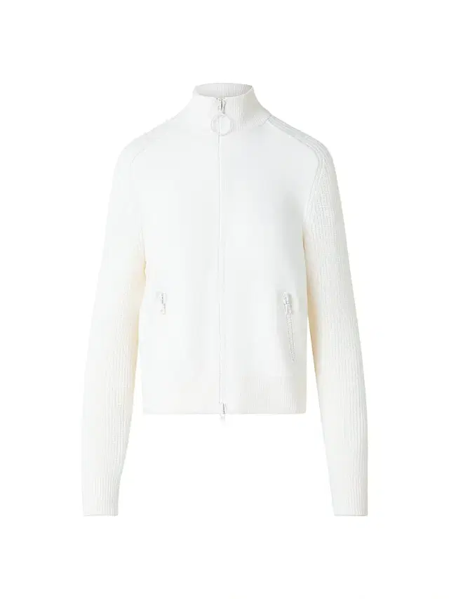 Akris punto Women's Rib-Knit Wool Zip Cardigan - Cream
