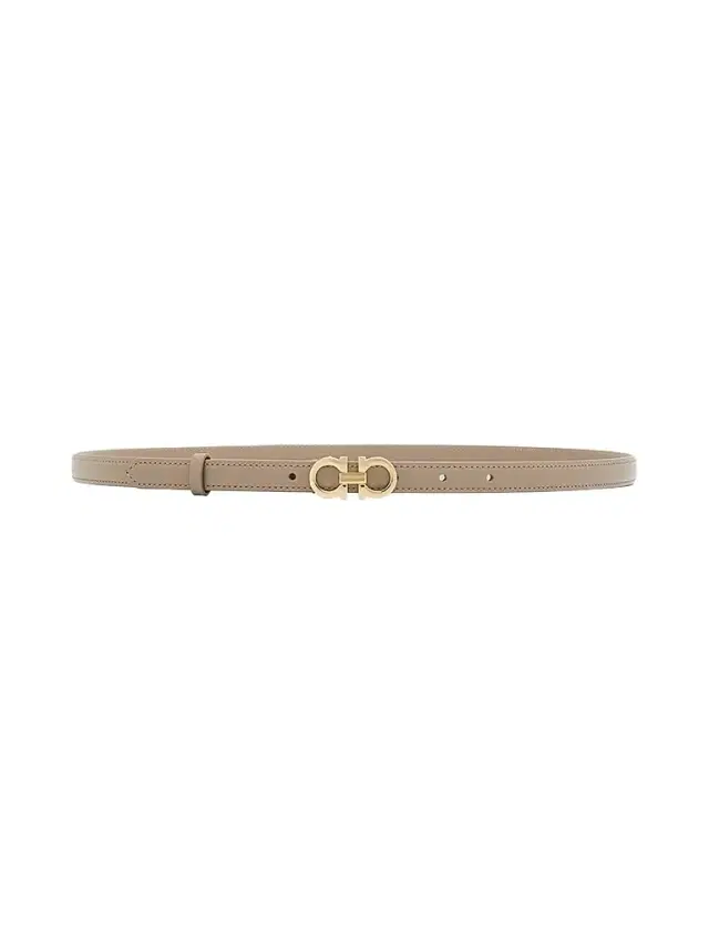 FERRAGAMO Women's Donna Gancini Leather Belt - Warm Taupe