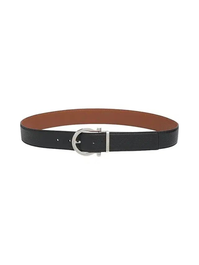 FERRAGAMO Women's Donna Reversible Leather Belt - Nero New Cognac