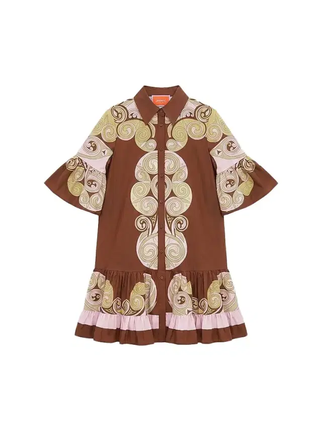 La DoubleJ Women's Choux Dress - Kells Swirl Burgundy
