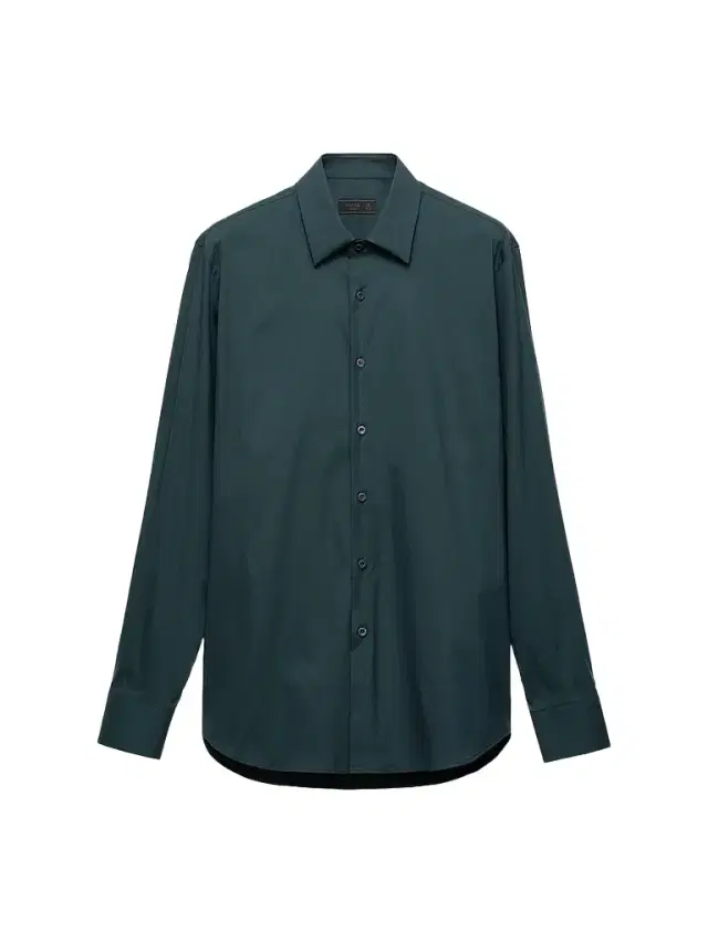 Prada Men's Stretch Cotton Shirt - Dark Green