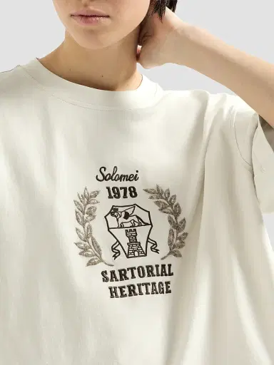 Brunello Cucinelli Women's Cotton Jersey T-Shirt with Embroidery | Thumbnail 6