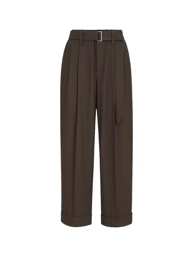 Brunello Cucinelli Women's Tropical Luxury Wool Baggy Sartorial Trousers - Coffee