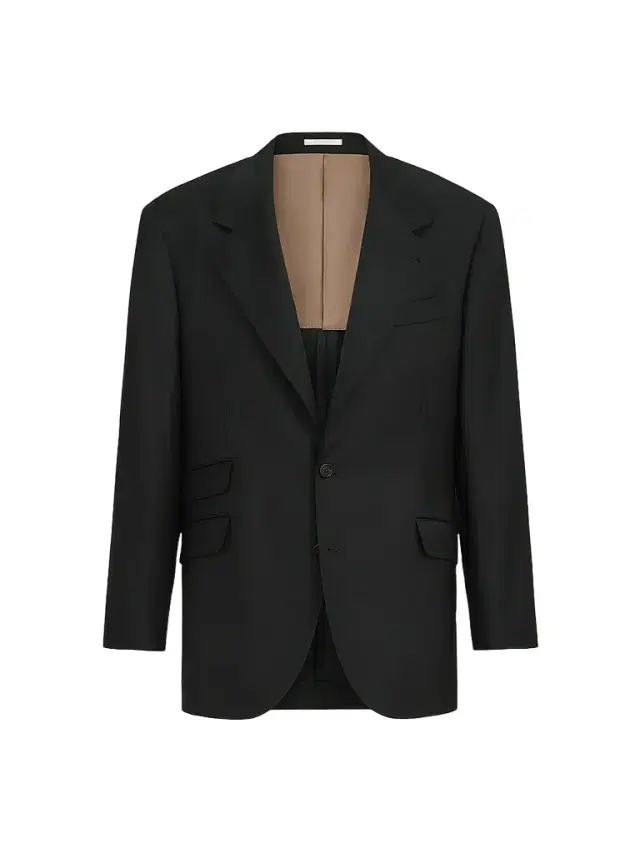 Brunello Cucinelli Men's Super 150s Virgin Wool Four Season Batavia Cavallo Tailor Blazer - Black