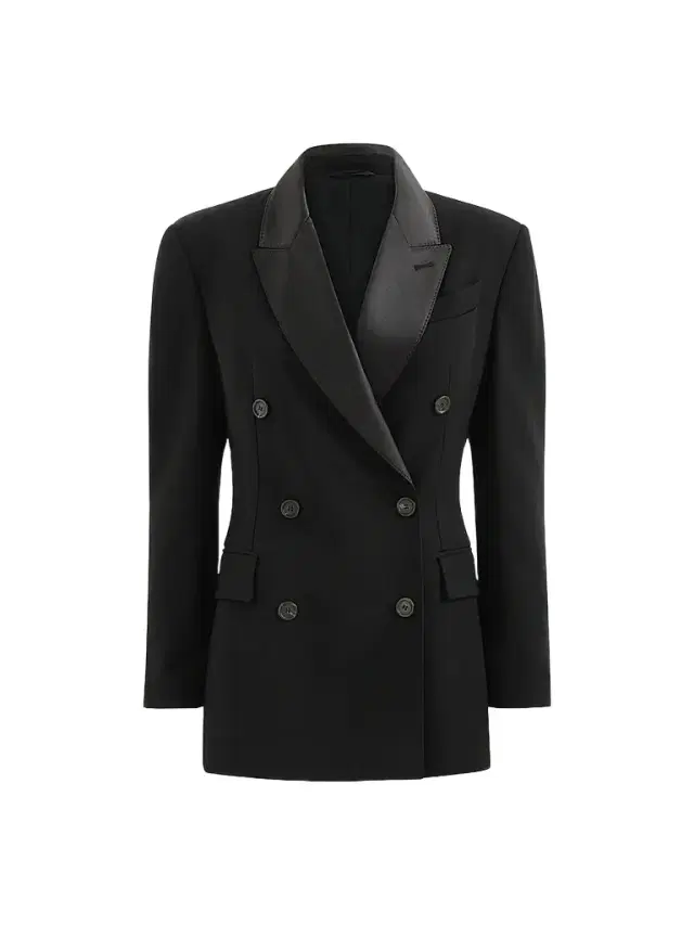 Brunello Cucinelli Women's Viscose and Virgin Wool Tuxedo Jacket with Monili - Black